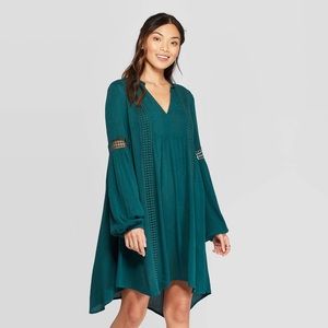 Women’s Long Sleeve Shift Mini Dress by Knox Rose